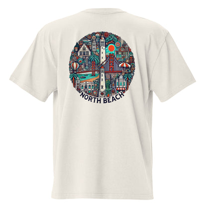 North Beach, California Neighborhood | Trillo™ Cali Collection | Oversized T-shirt