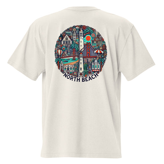 North Beach, California Neighborhood | Trillo™ Cali Collection | Oversized T-shirt