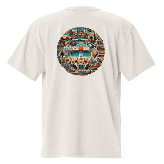 Laguna Beach, California Neighborhood | Trillo™ Cali Collection | Oversized T-shirt