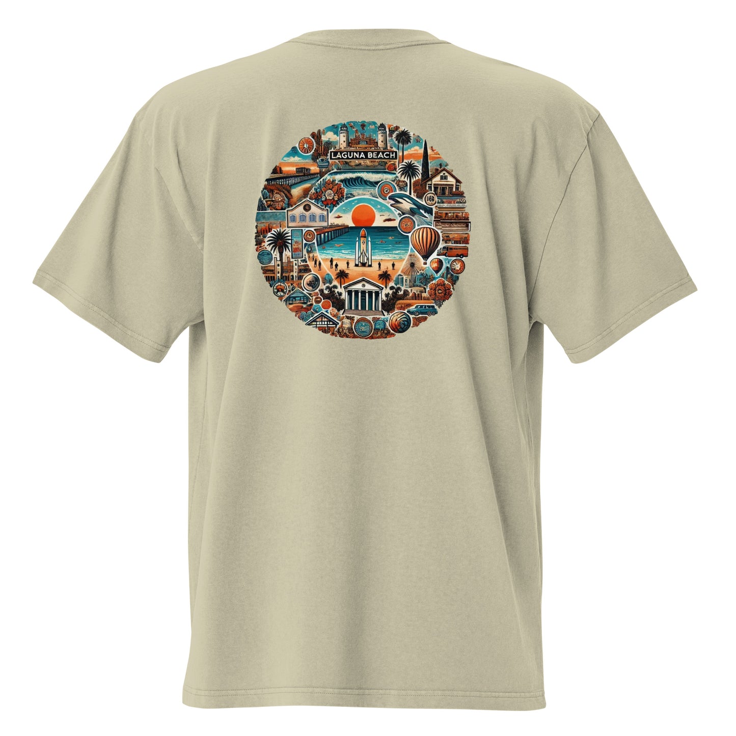 Laguna Beach, California Neighborhood | Trillo™ Cali Collection | Oversized T-shirt