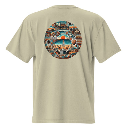 Laguna Beach, California Neighborhood | Trillo™ Cali Collection | Oversized T-shirt