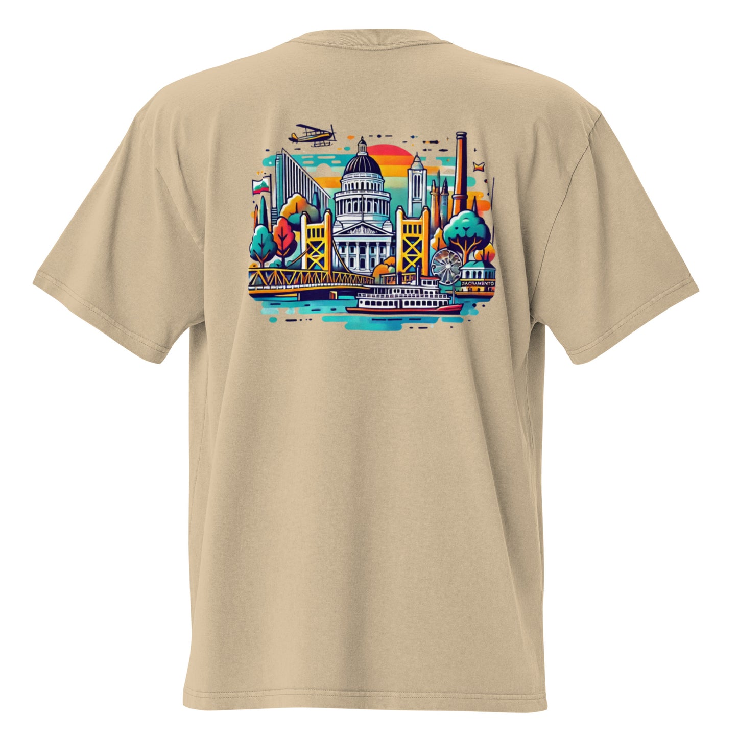 Sacramento, California | Trillo™ Cali Collection | Oversized T-shirt