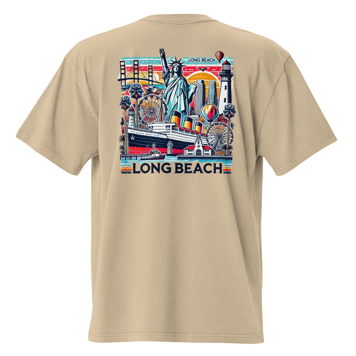 Long Beach, California | Trillo™ Cali Collection | Oversized T-shirt