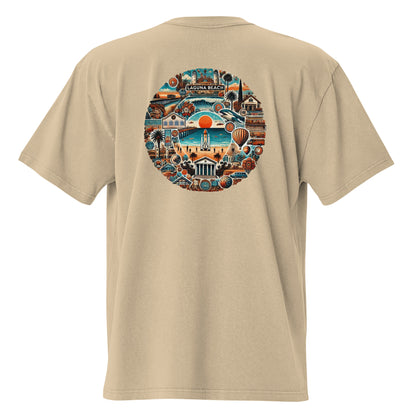 Laguna Beach, California Neighborhood | Trillo™ Cali Collection | Oversized T-shirt